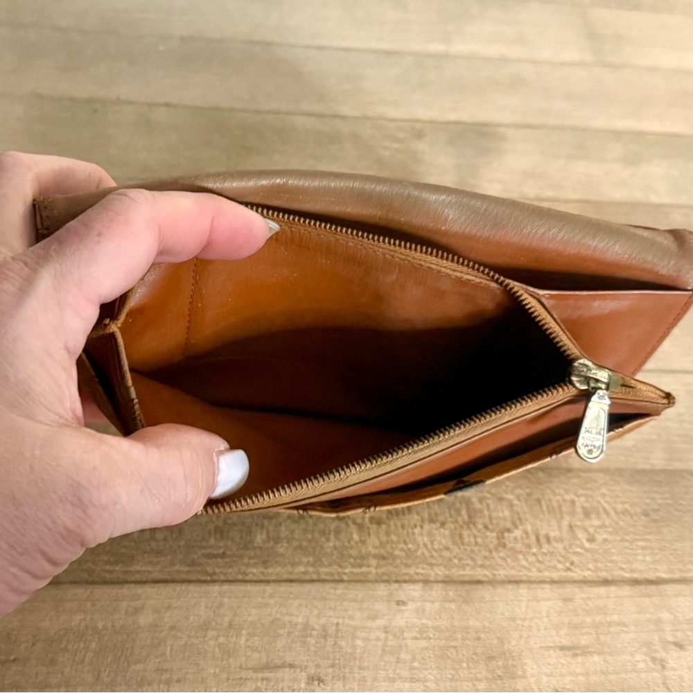 MCM Vintage Leather Long Visetos Wallet in Cognac - Picture 15 of 15